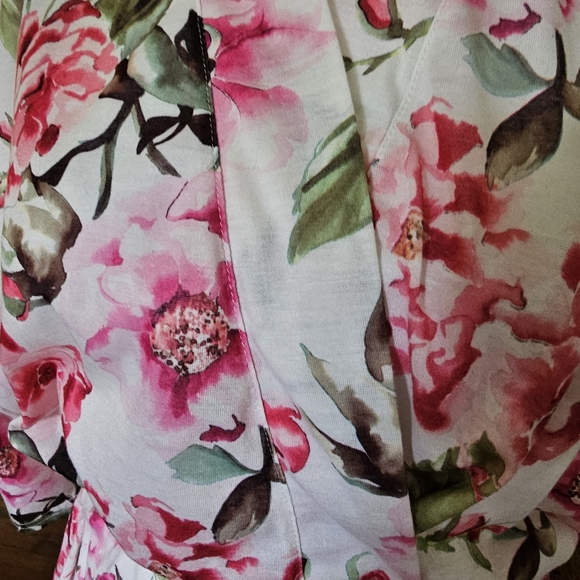 Show Me Your Mumu Pink Brie Floral Robe One Size - Picture 8 of 13